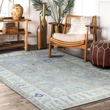 Modern Oushak Rug - Vintage Luxury Inspired Washable Rug