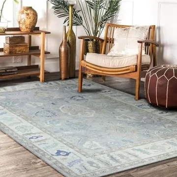 Modern Oushak Rug - Vintage Luxury Inspired Washable Rug