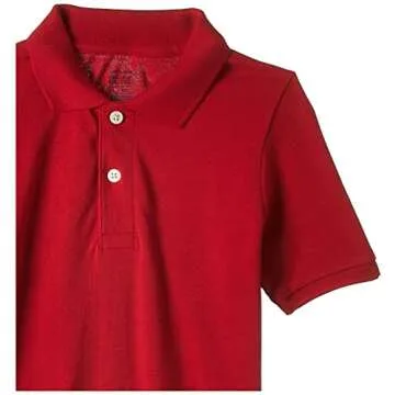 The Children's Place boys Baby and Toddler Uniform Pique Polo Shirt, Classic Red, 3T US