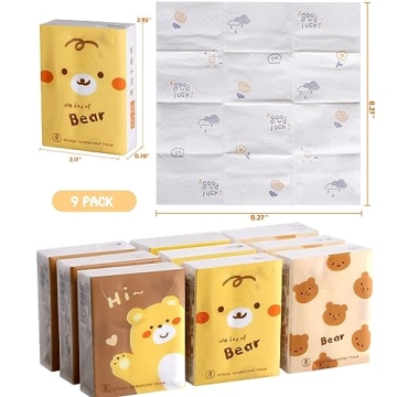 Charming Facial Tissue Packs for Travel and Everyday Use