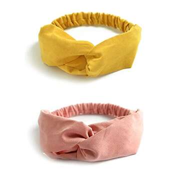 DRESHOW 10 Pack Boho Headbands for Women Girls Elastic Back Criss Cross Hair Band Twisted Head Wrap ...