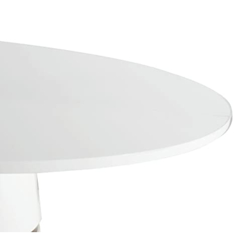 TOV Rosa Modern Round Dining Table with Gold Base