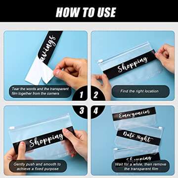 34 Pieces Cash Envelope Budget Stickers - Organize Finances