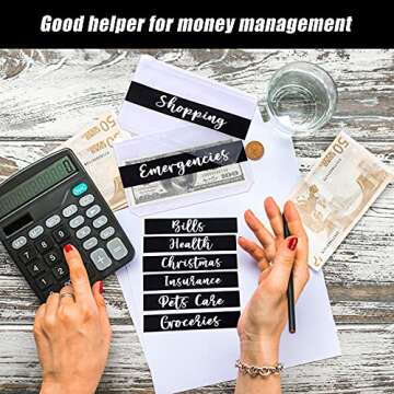 34 Pieces Cash Envelope Budget Stickers - Organize Finances