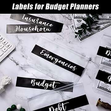 34 Pieces Cash Envelope Budget Stickers - Organize Finances