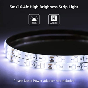 Lepro 12V LED Strip Light Waterproof 16.4ft Tape Light
