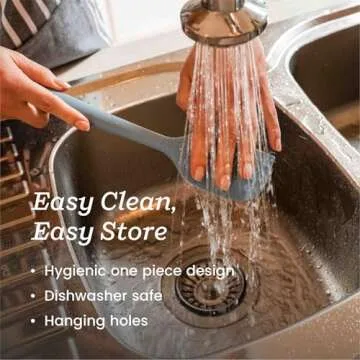 StarPack 'Scrape & Stir' Silicone Spatula Set (4 Pcs) - Heat Resistant Spatula Set 600°F - Food Grade Kitchen Spatulas - Nonstick Silicone Baking & Cooking Spatulas - Rubber Turner Set for Kitchen Use