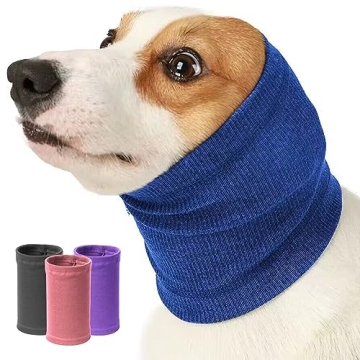 Nanaki Dog Calming Hoodie Quiet Head Cover Sleeves - Ear Covers Hood for Noise Bath, The Grooming an...