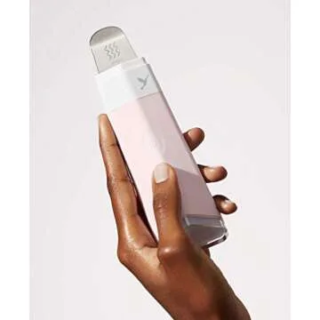 DERMAFLASH DERMAPORE Skin Care Device, Ultrasonic 2-in-1 Pore Extractor and Serum Infuser, Icy Pink