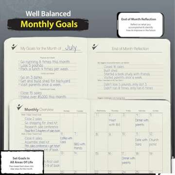 Goal Crazy Undated Planner for Productivity & Happiness