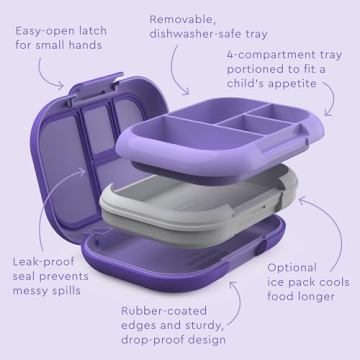 Bentgo Kids Chill Lunch Box with Ice Pack and Compartments