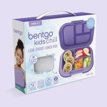 Bentgo Kids Chill Lunch Box with Ice Pack and Compartments