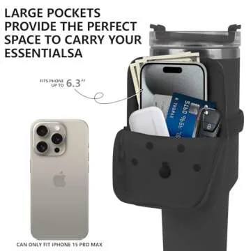 Durable Silicone Water Bottle Pouch for Stanley Cup