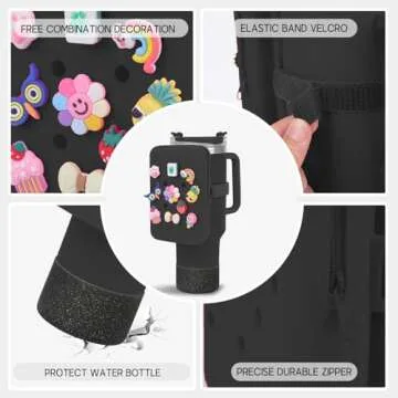 Durable Silicone Water Bottle Pouch for Stanley Cup