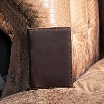 Polare Slim RFID Leather Passport Holder Travel Wallet
