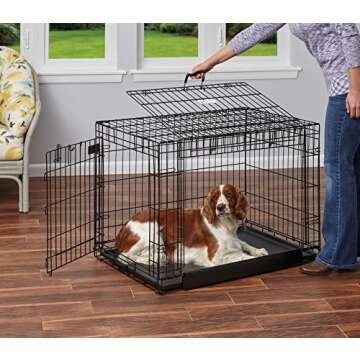 MidWest Homes for Pets Ovation Double Door Dog Crate, 36-Inch