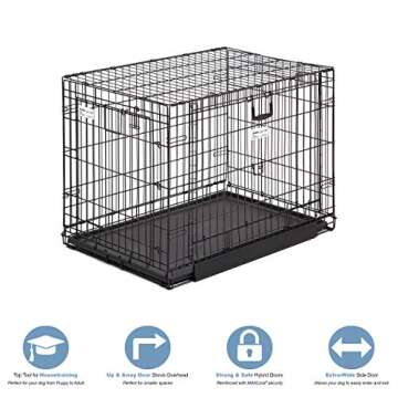 MidWest Homes for Pets Ovation Double Door Dog Crate, 36-Inch