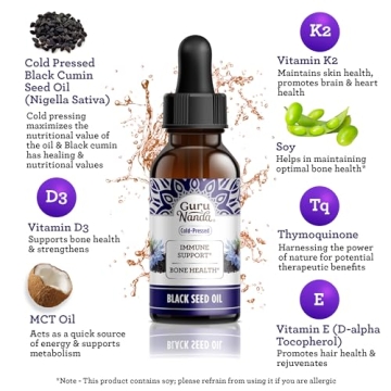 GuruNanda Black Seed Oil - Immune Support & Vitality Boost