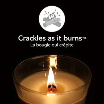 WoodWick Large Hourglass Candle, Vanilla Sea Salt Scented, Premium Soy and Paraffin Wax Blend, Crackles as it burns, Great for gifting, 21oz