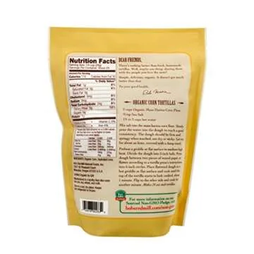 Bob's Red Mill Organic Masa Harina Flour, 24oz (Pack of 4) - Non GMO, Vegan, Kosher