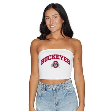 Lojobands Women's Tailgate Outfit College Game Day Tube Top Strapless Top One Size Fits Most (One Si...