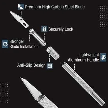 Mr. Pen- Craft Knife Set, Precision Cutting Tools, Art & Hobby Knife Blades, 33 Pcs