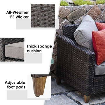 Grand Patio 7 PCS Sofa Sets Outdoor Furniture for Six