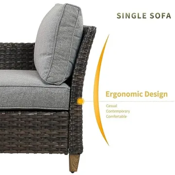 Grand Patio 7 PCS Sofa Sets Outdoor Furniture for Six