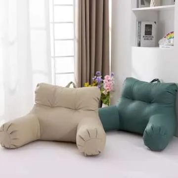 Faux Leather Reading Pillow for Ultimate Comfort