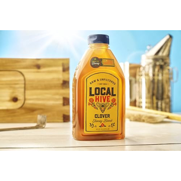 Pure Local Hive Clover Raw Honey 32 oz - Natural Sweetener