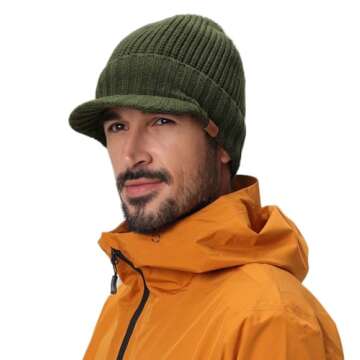Stylish Home Prefer Men's Winter Beanie Hat with Fleece