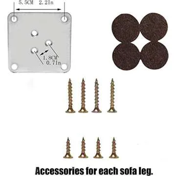 Round Solid Wood Furniture Legs Sofa Replacement Legs Perfect for Mid-Century Modern/Great IKEA hack for Sofa, Couch, Bed, Coffee Table (12 Inches,Set of 4, Original Wood Color)