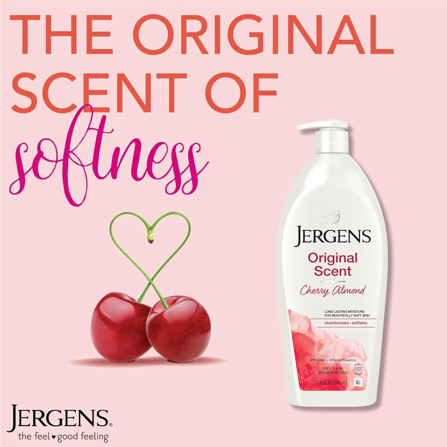 Hydrating Jergens Dry Skin Lotion 32oz - Cherry Almond
