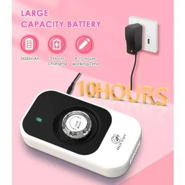 Portable Nail Drill Electric File: 40000RPM Professional Rechargeable Nail E-File Machine, Cordless Nail Drill with Bits & Base for Acrylic Nails Remove Nail Gel Polish Manicure for Salon Home, White