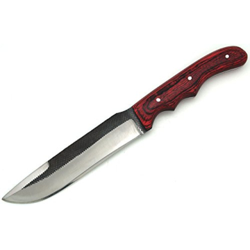 Wild Turkey Full Tang Hunting Knife with Leather Sheath