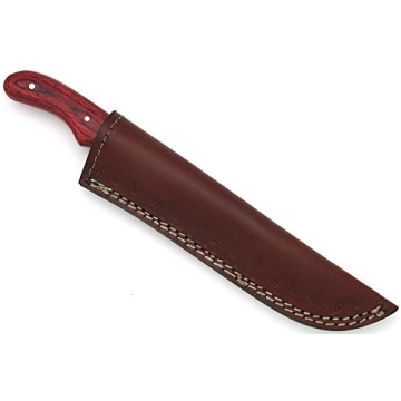 Wild Turkey Full Tang Hunting Knife with Leather Sheath