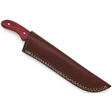 Wild Turkey Full Tang Hunting Knife with Leather Sheath