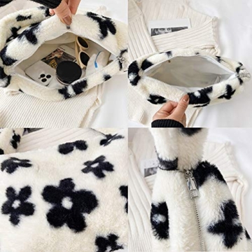 Trendy YFGBCX Plush Underarm Bag for Women