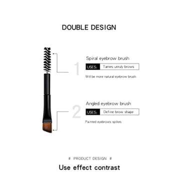 2Pcs Soap Brow Styling Kit, 3D Eyebrow Setting Gel with Eyebrow Brush Long Lasting Waterproof Eyebrow Styling Cream Cosmetics