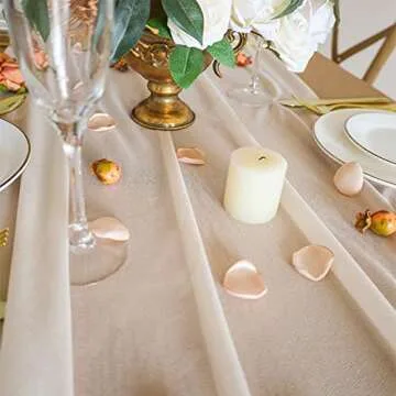 Realife 10ft Chiffon Table Runner - Elegant Dining Decor