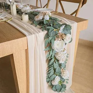 Realife 10ft Chiffon Table Runner - Elegant Dining Decor
