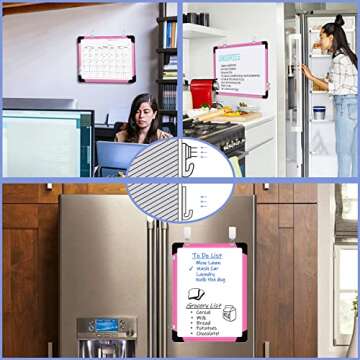 Dry Erase Calendar Whiteboard, 16" x 12" Magnetic Planner