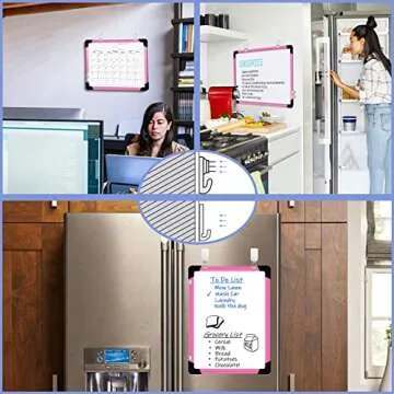 Dry Erase Calendar Whiteboard, 16" x 12" Magnetic Planner