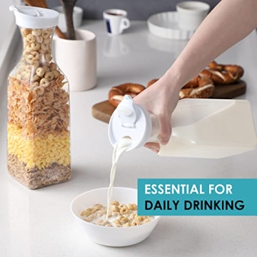 NETANY 50 Oz Plastic Carafes - Versatile Beverage Containers