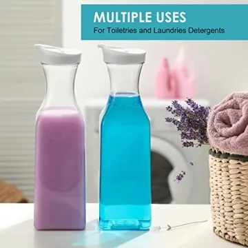 NETANY 50 Oz Plastic Carafes - Versatile Beverage Containers