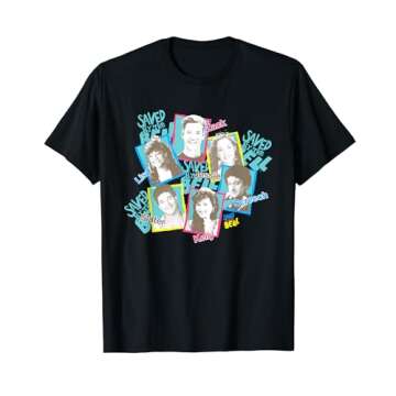Saved By The Bell Aqua Group Cast & Logo T-Shirt