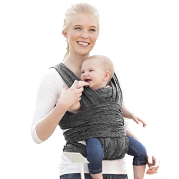 Boppy Baby Carrier - ComfyFit, Heathered Gray, Hybrid Wrap, 3 Carrying Positions, 0m+ 8-35lbs, Soft ...
