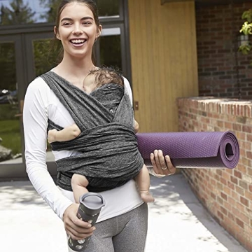Boppy Baby Carrier - ComfyFit in Heathered Gray with Storage Pouch