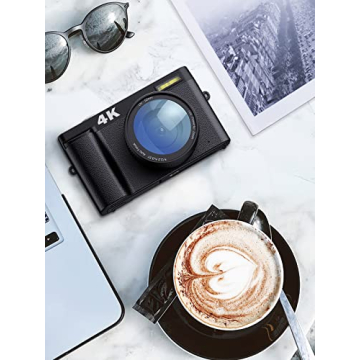 Lecran 4K Digital Camera with Autofocus and Flip Screen