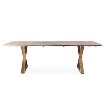 TOV Leah Modern Handcrafted Rustic Wood Dining Table